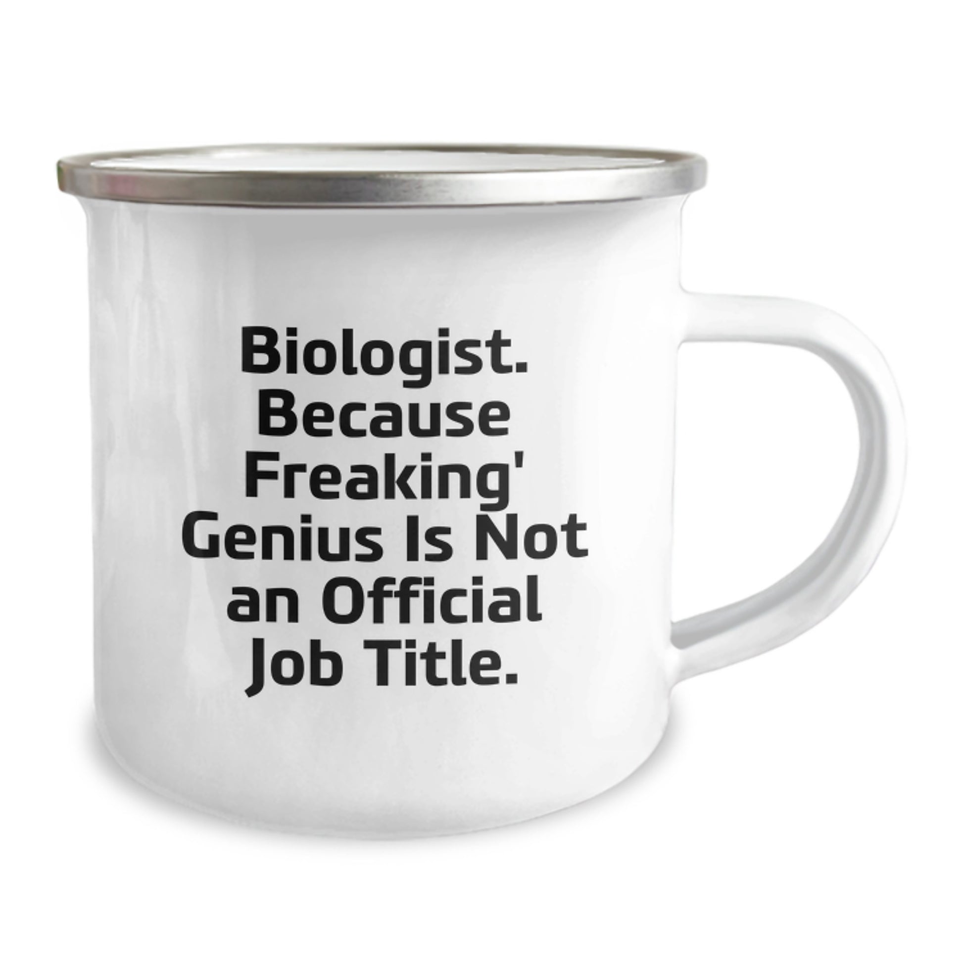 Funny Biologist Gifts for Men, Women, and Friends - Camping Mug, Perfect for Mother's Day Unique Gifts from Family, 'Because Freaking' genius Is Not An Official Job Title. - Image 2