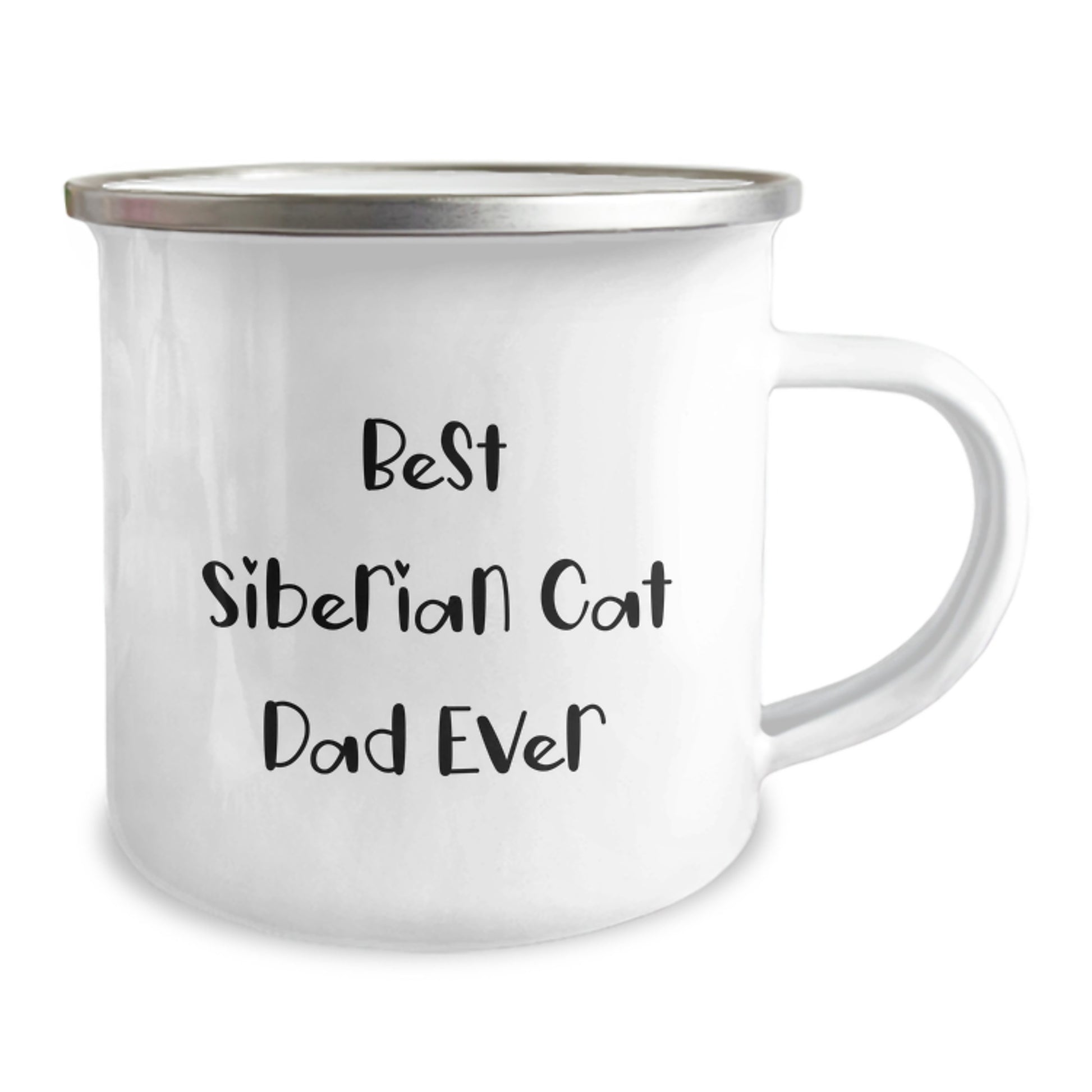 Funny Gifts from Men to Best Siberian Cat Dad Ever Camping Mug for Valentine's Unique Gifts - Image 2