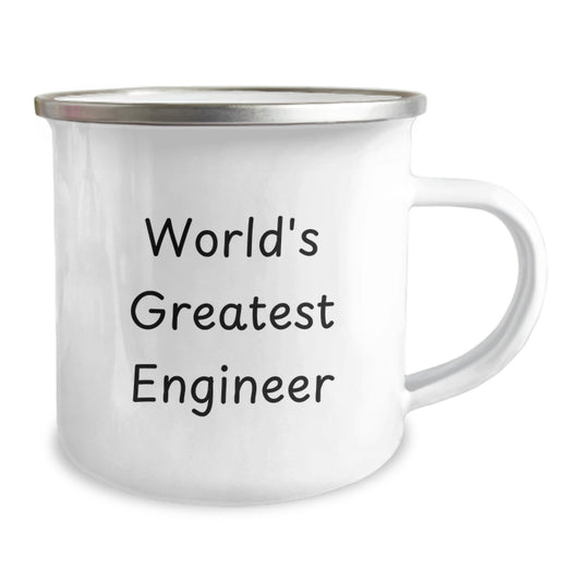 Engineer Gift for Him - World's Greatest Engineer Keepsake Camping Mug - Image 2