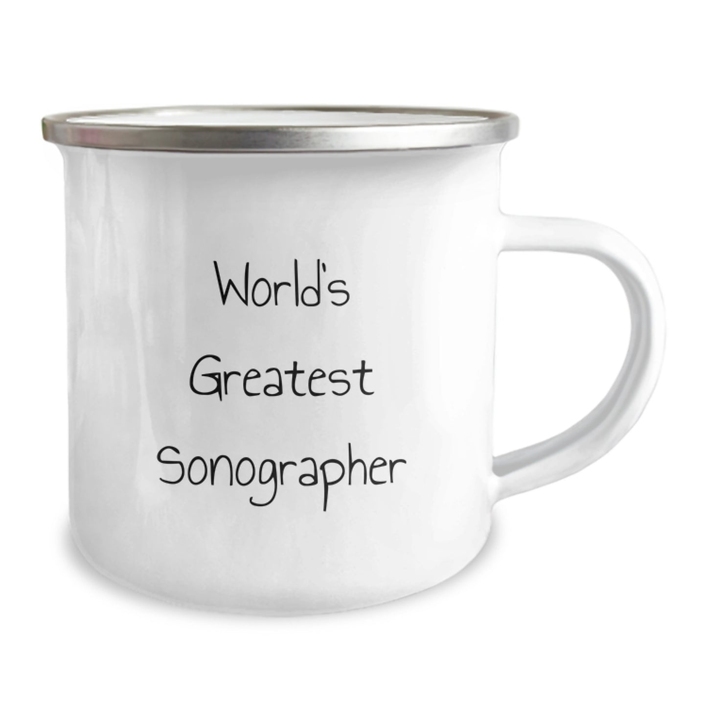 Funny Sonographer Gifts, World's Greatest Sonographer Inspired Camping Mug for Graduation Unique Gifts from Family to Sonographer - Image 2