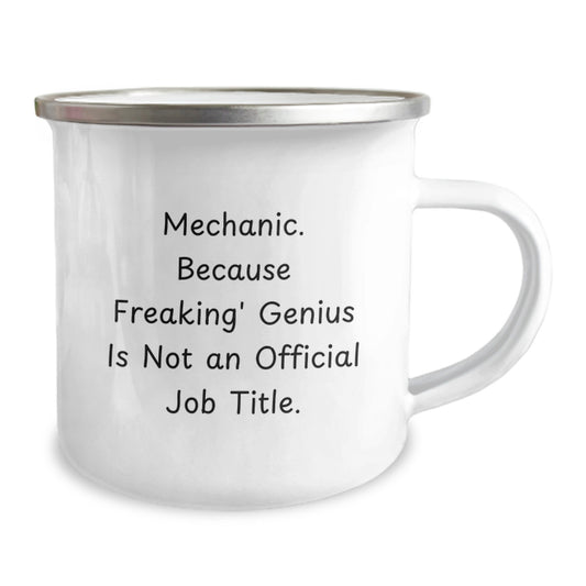Mechanic Keepsake Camping Mug for Him Birthday Gift Stainless Steel 12oz - Image 2