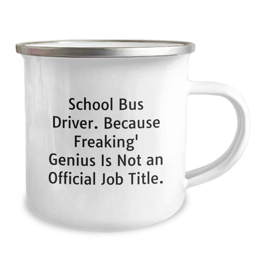 Funny School Bus Driver Gifts from Friends - School Bus Driver Camping Mug for Graduation Unique Gifts - Image 2