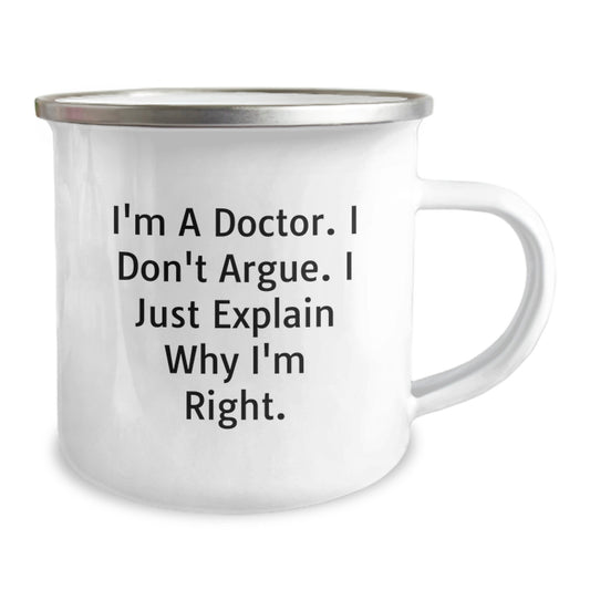 Funny Quotes Doctor Gifts for Men Stainless Steel Camping Mug - Unique Mother's Day Presents from Family - Image 2