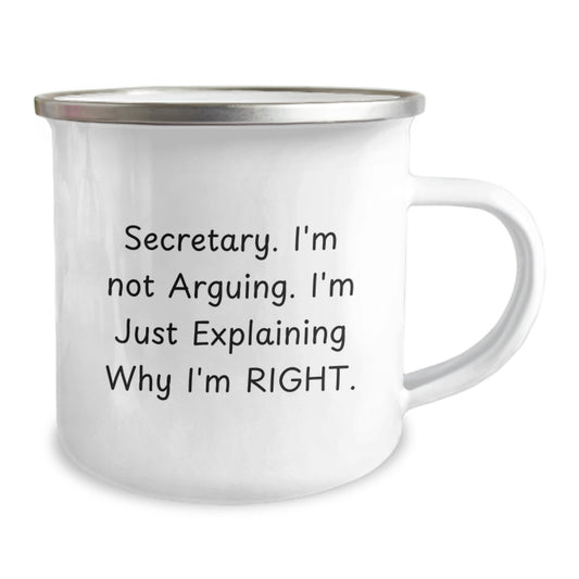 Funny Secretary Camping Mug Gifts for Secretary Friends and Family Birthday Unique Presents from Men Women Coworkers - Image 2