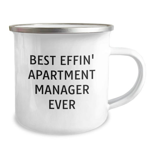 Funny Gifts from Friends to Best Effin' Apartment Manager Ever - Unique Valentine's Gifts for Apartment Managers, Camping Mugs, Best Apartment Manager Ever Quote, Funny Apartment Manager Humor - Image 2