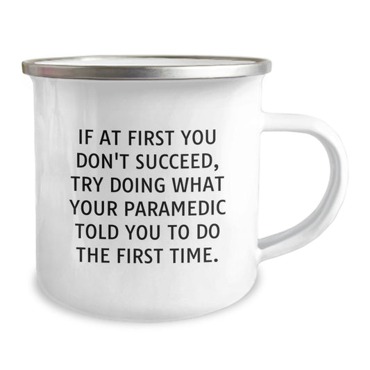 Funny Rescue Worker Gifts for Graduation, Rescue Worker Camping Mug with Inspirational Quote, Gifts from Friends to Rescue Worker, 12 oz Stainless Steel - Image 2