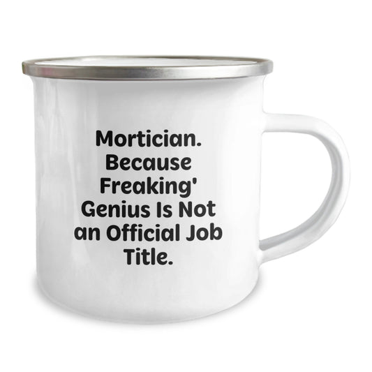 Unique Graduation Gifts for Mortician Friends from Family, Funny Mortician Quotes on Camping Mugs, Perfect for Men or Women - Image 2