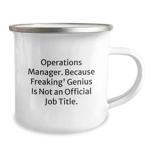 Funny Gifts for Operations Manager, Graduation Unique Gifts from Friends to Operations Manager, Camping Mug with Operations Manager Quote - Image 2