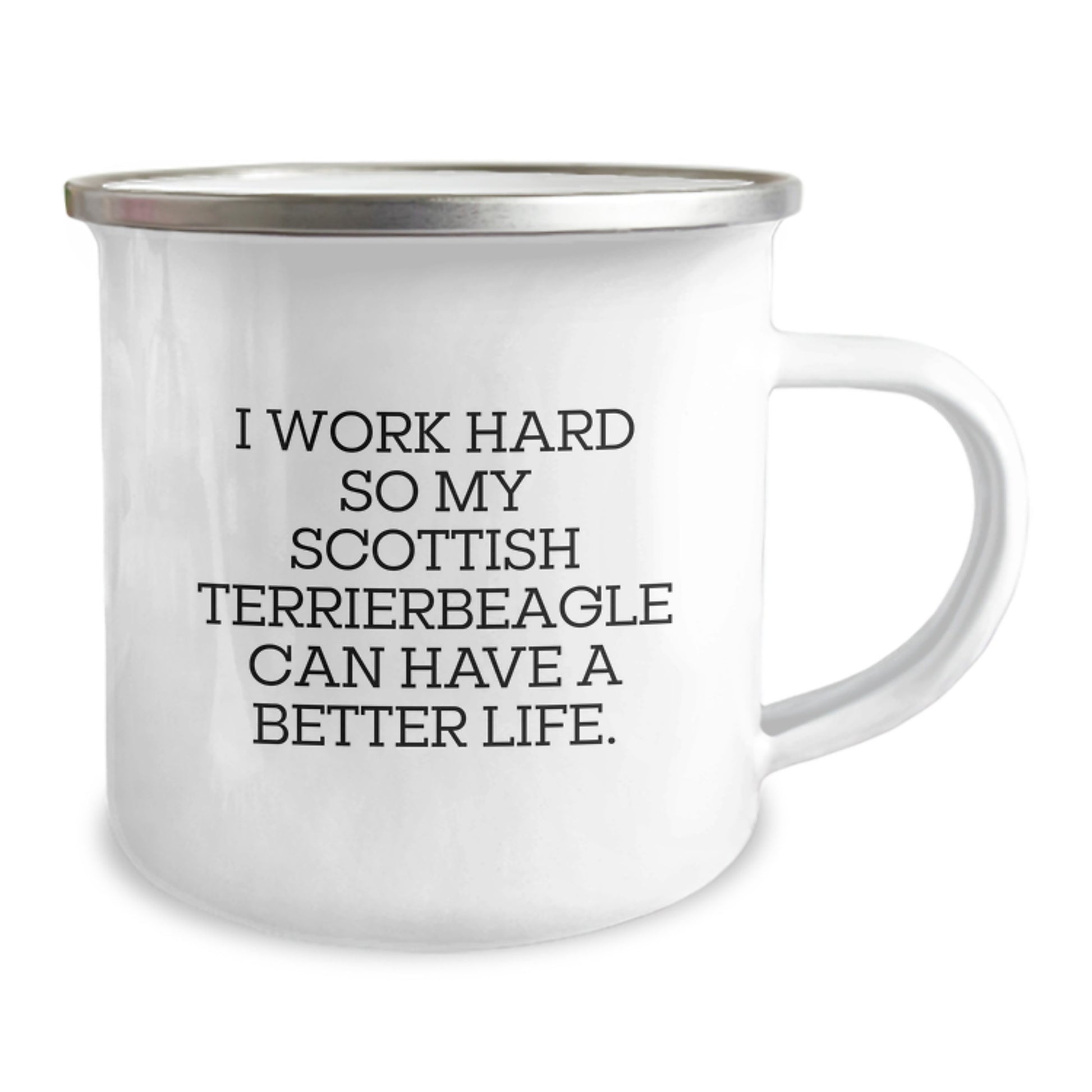 Funny Scottish Terrier Dog Gifts for Men, Scottish Terrier Dog Lover Birthday Unique Gifts from Friends, Personalized Camping Mug with Inspirational Quote - Image 2