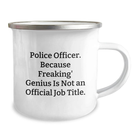 Police Officer Gift for Him - A Humorous Keepsake Camping Mug - Image 2