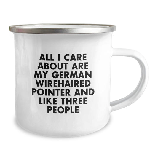 German Wirehaired Pointer Dog Gifts for Men, Funny Camping Mug- Birthday Unique Gifts from Family - Image 2