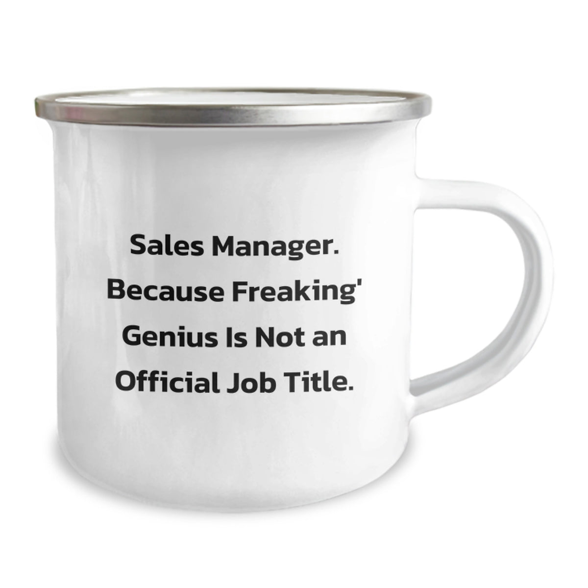 Christmas Gift for Her Sales Manager Camping Mug - A Freaking' Genius - Image 2
