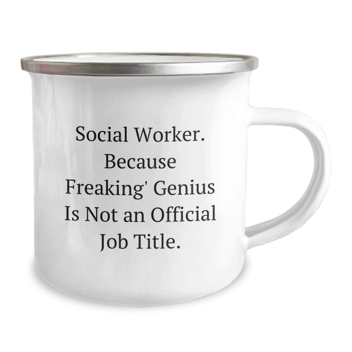 Birthday Gift Surprise for Her Social Worker Camping Mug Present - Image 2