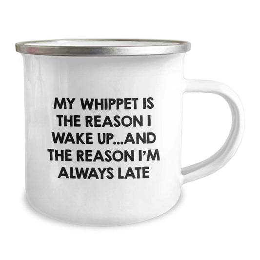 Whippet Dog Camping Mug - Funny Birthday Unique Gift for Whippet Lovers from Friends or Family - Image 2