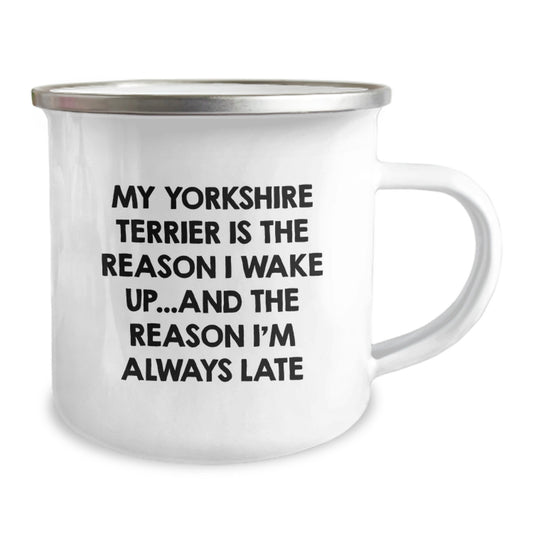Funny Yorkshire Terrier Dog Gifts from Family, Yorkshire Terrier Dog Birthday Unique Gifts, Funny Camping Mug for Yorkshire Terrier Dog Lover, Yorkshire Terrier Dog Camping Mug Quote - Image 2