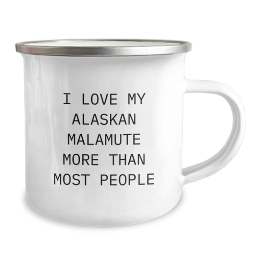 Camping Mugs for Alaskan Malamute Dog Lovers Funny Quote Birthday Unique Gifts from Friends and Family - Image 2