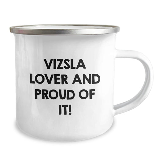 Vizsla Lover Gifts from Men to Vizsla Dog Enthusiasts, Funny Valentine's Unique Camping Mugs, Proud of My Vizsla Dog Mom Dad Friend - Image 2
