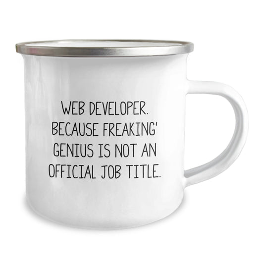Funny Web Developer Gifts from Friends - Web Developer Camping Mug - Graduation Unique Gifts for Men - Web Developer Appreciation - Image 2