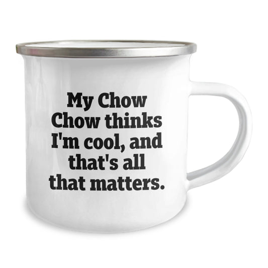 Chow Chow Dog Funny Camping Mug Gifts from Men to Family Members on Birthday - Image 2