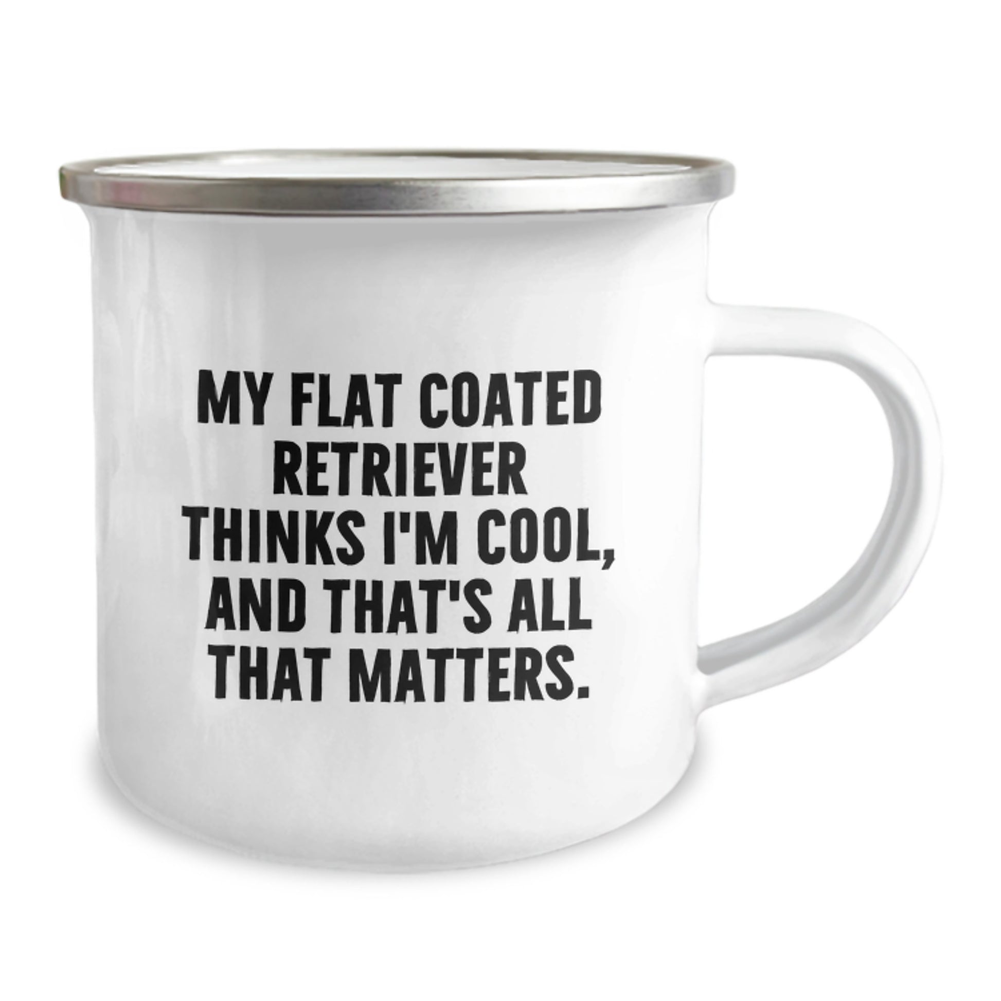 Flat Coated Retriever Dog Lover Funny Camping Mug Gifts from Men to Friends for Birthday Unique Gift - Image 2