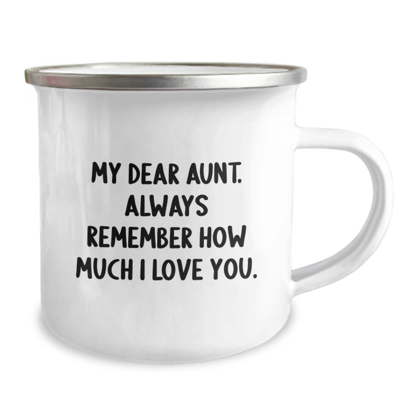 Personalized Aunt Camping Mug - Gift from Family for Graduation Unique Gifts - Image 2