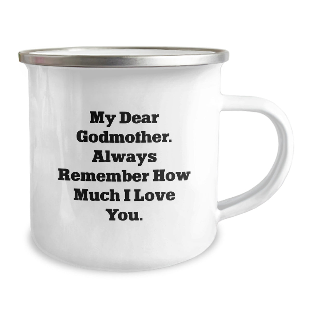 Godmother Christmas Gift Heartfelt Message for Her Keepsake Camping Mug - Image 2