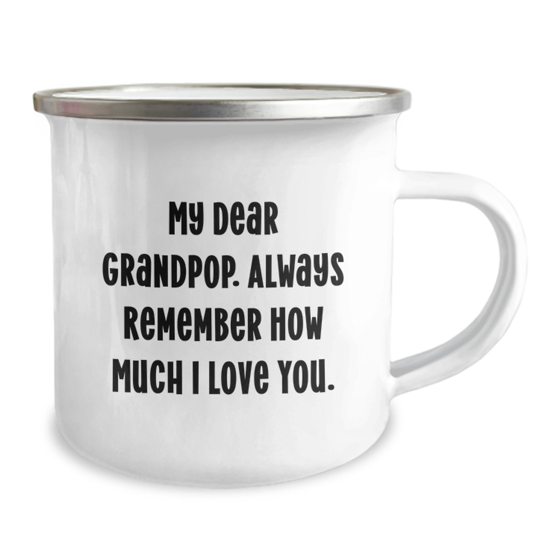 Grandpop Camping Mug for Him 12 oz Stainless Steel Graduation Gift - Image 2