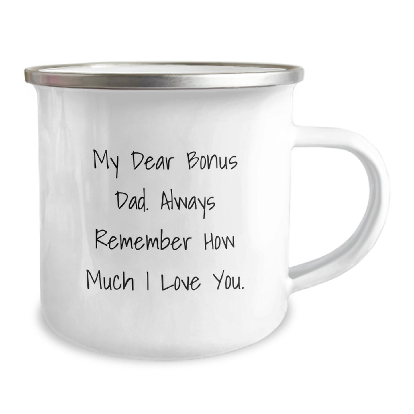 Bonus Dad Keepsake Camping Mug Heartfelt Message Birthday Gift for Him - Image 2