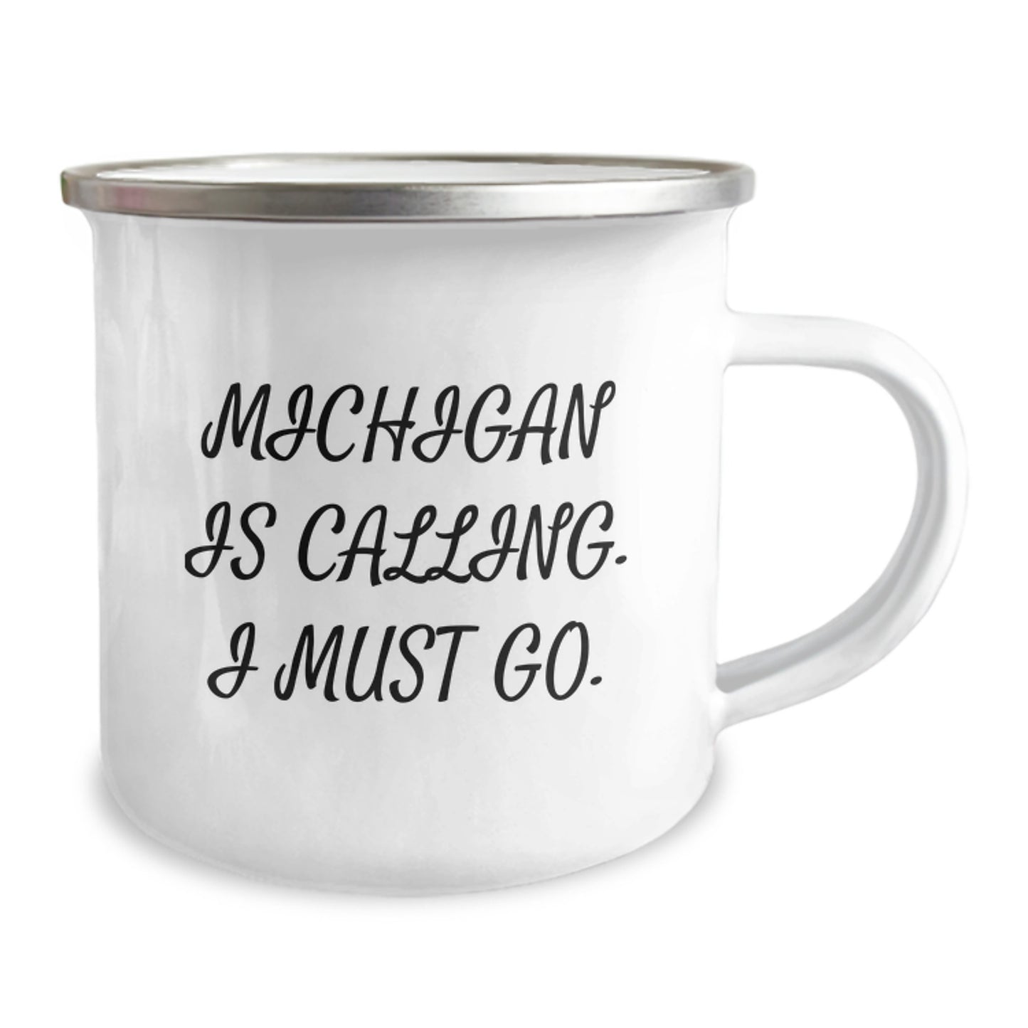 Funny Michigan Camping Mug Gifts from Men to Friends for Birthday - Michigan Is Calling - Great Michigan State Gifts for Men - Image 2