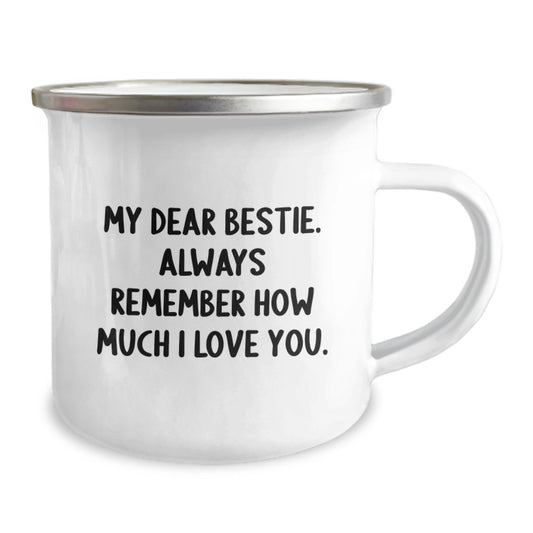 Funny Bestie Gifts for Her - My Dear Bestie Always Remember How Much I Love You Graduation Present from Women Friends - Image 2