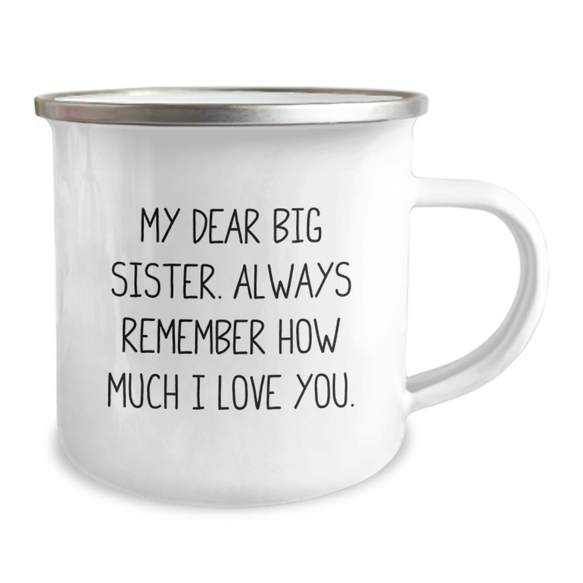Big Sister Keepsake Stainless Camping Mug Birthday Gift for Her - Image 2