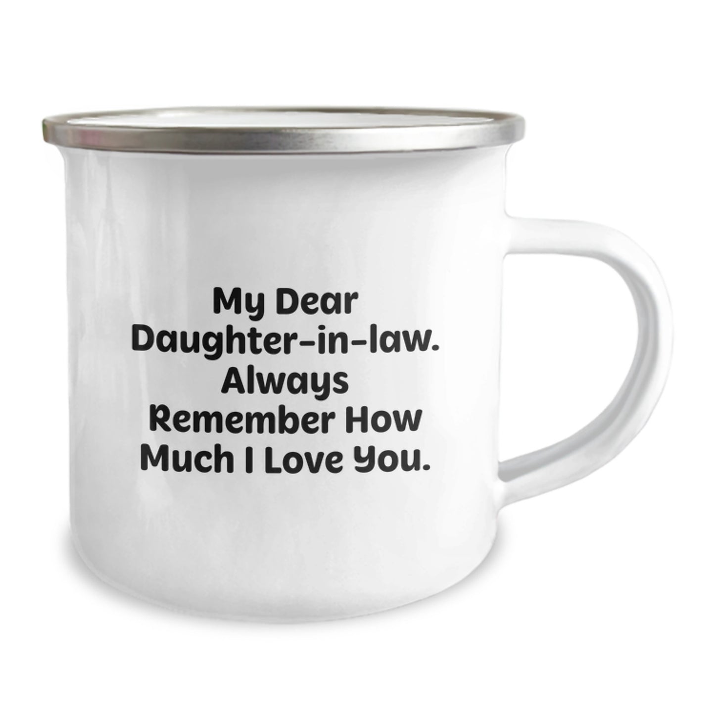 Funny Daughter-in-law Gifts, Graduation Unique Gifts for Daughter-in-law, Camping Mug from Family - Image 2