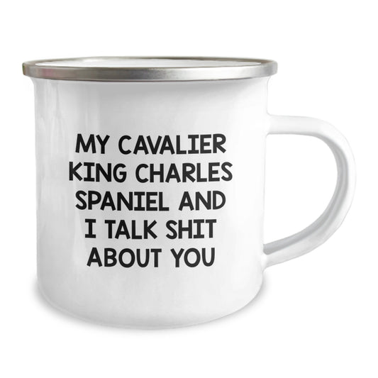 Funny Cavalier King Charles Spaniel Dog Gifts for Men - My Dog and I Talk Shit About You - Graduation Unique Mugs for Friends from Family - Image 2