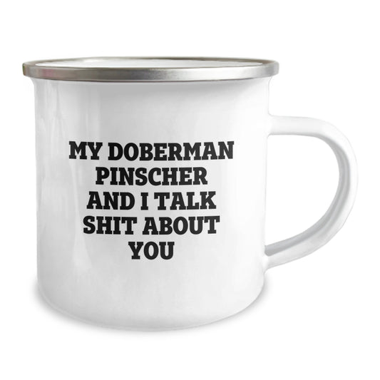 Funny Doberman Pinscher Dog Gifts for Men Women Friends - Camping Mug for Graduation Unique Gifts from Family - Image 2
