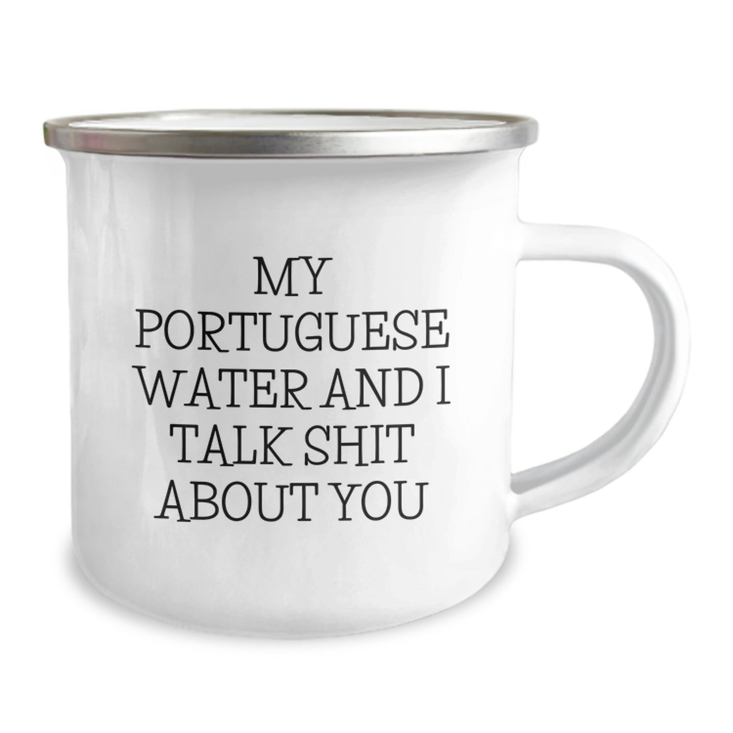 Funny Portuguese Water Dog Camping Mug Gifts from Friends and Family for a Lovable Portuguese Water Dog Mom on Mother's Day - Image 2