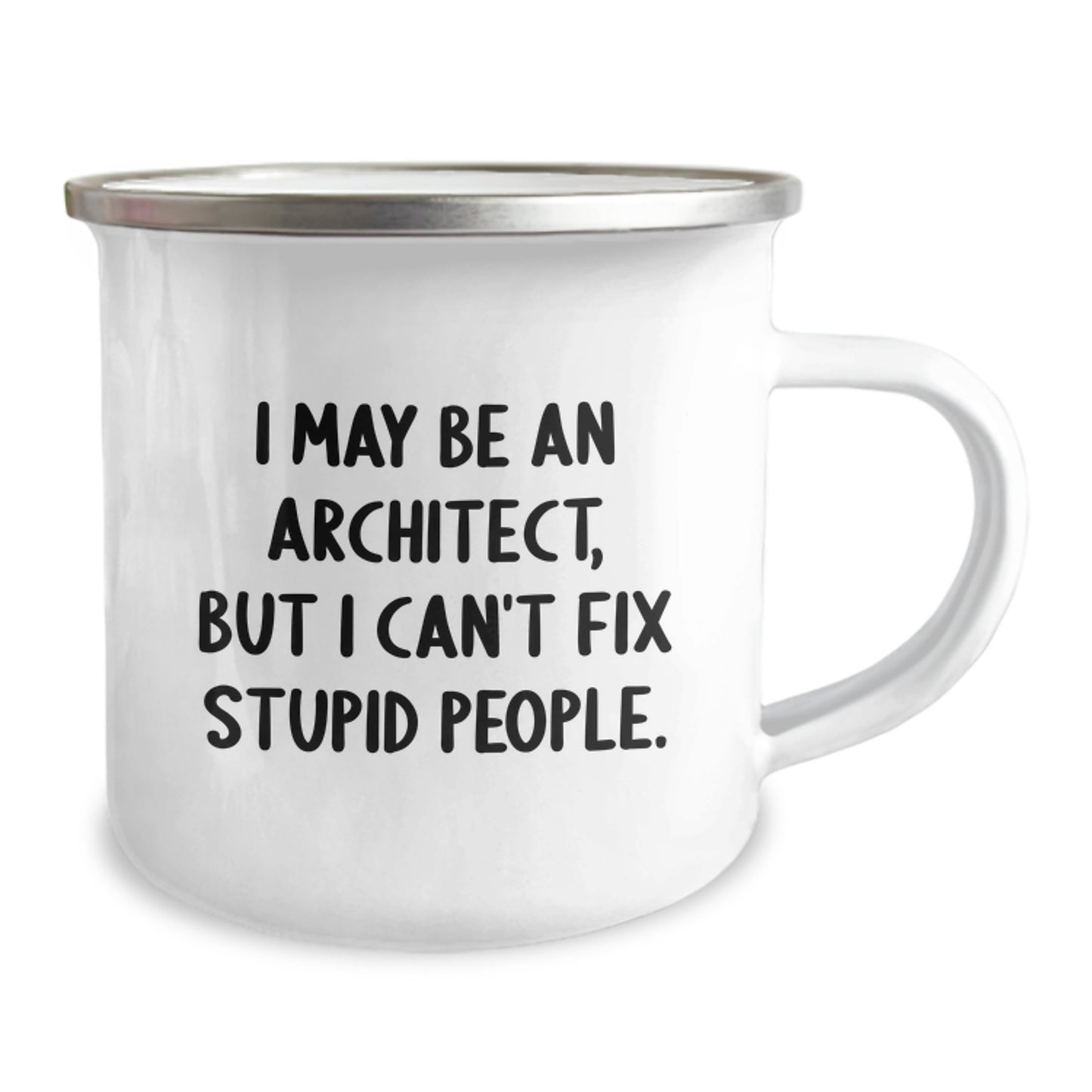 Architect Keepsake Camping Mug for Him Birthday Gift with Humorous Quote - Image 2