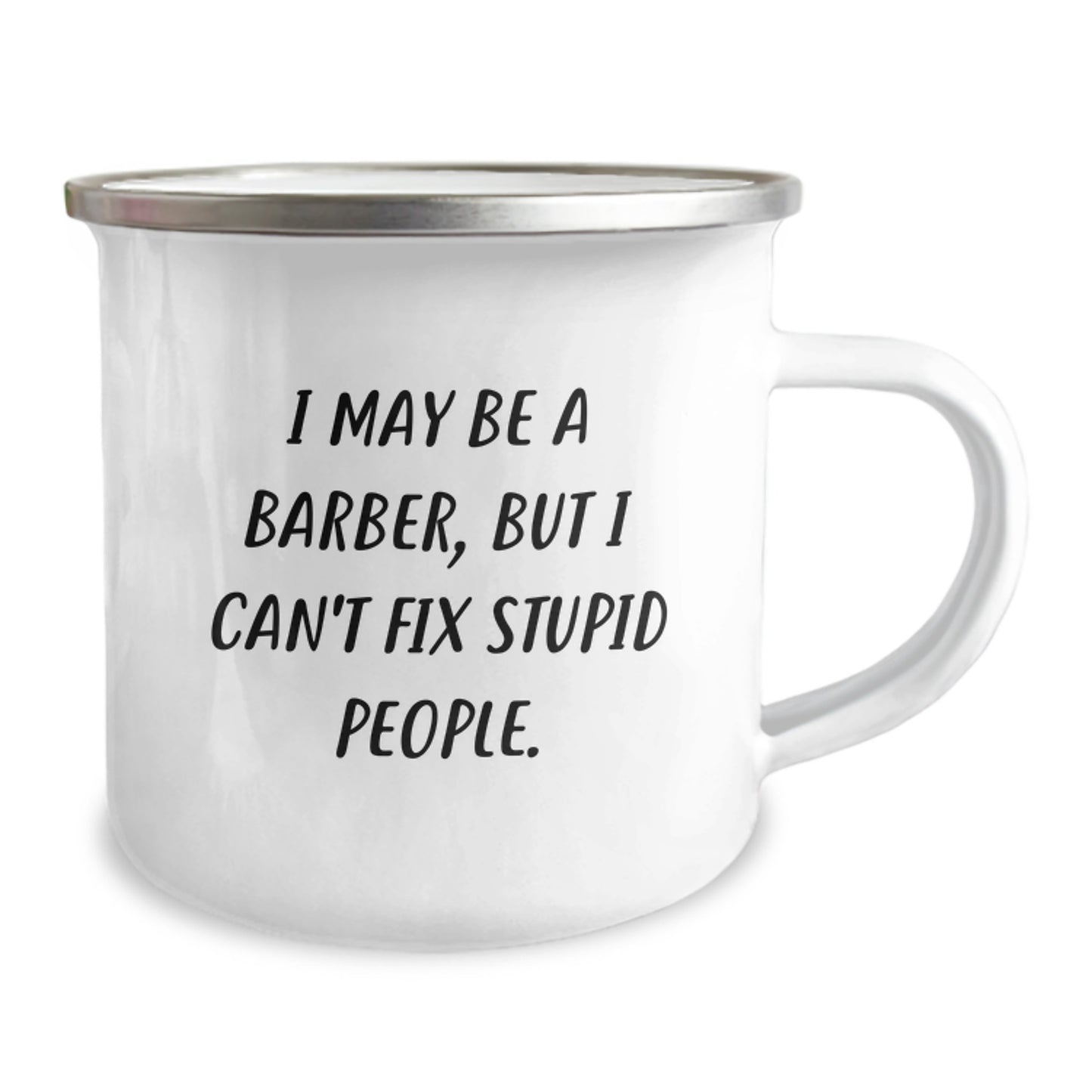 Barber Camping Mug for Coworkers Idea Birthday Gift Quirky Quote - Image 2