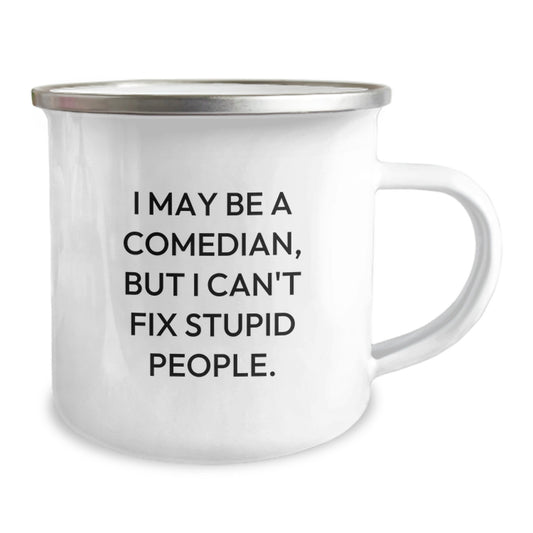 Comedian Camping Mug Keepsake for Him Graduation Gift with Bold Quote - Image 2