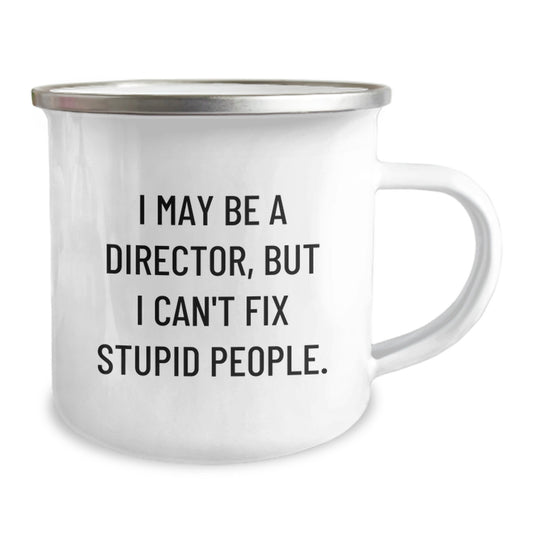 Birthday Gift for Her Director Camping Mug Present with Enamel Finish - Image 2