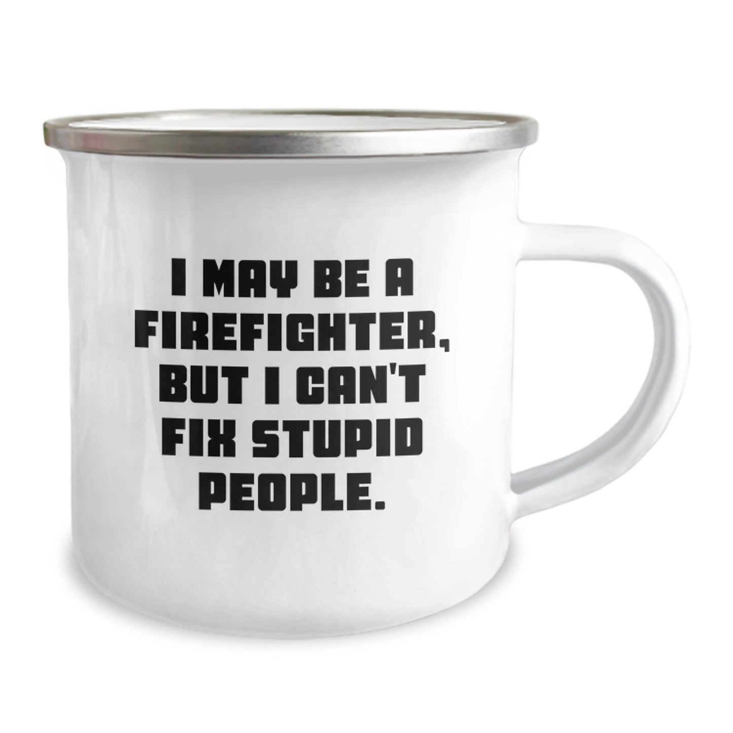 Firefighter Keepsake Camping Mug for Him Birthday Surprise Gift - Image 2