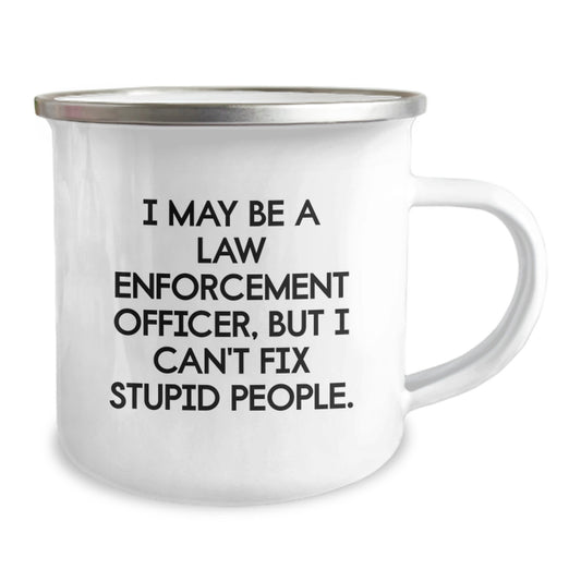 Funny Law Enforcement Officer Gifts from Family, Law Enforcement Officer Camping Mug for Men, Women, Coworkers, Unique Graduation Unique Gifts - Image 2