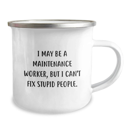 Funny Maintenance Worker Gifts for Friends, Inspirational Camping Mug from Men, Unique Graduation Unique Gifts - Image 2