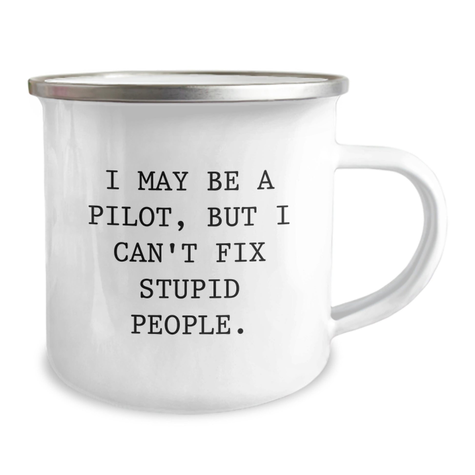 Pilot Keepsake Camping Mug for Him Birthday Gift with witty quote - Image 2