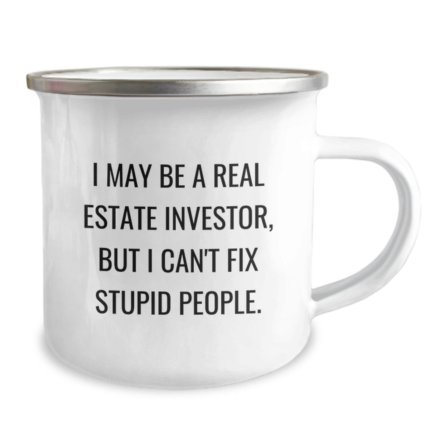 Funny Real Estate Investor Gifts for Him from Friends - Unique Camping Mug for Graduation - Image 2