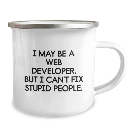 Funny Web Developer Gifts for Him, Web Developer Mug for Graduation, Camping Mug for Men from Friends - Image 2