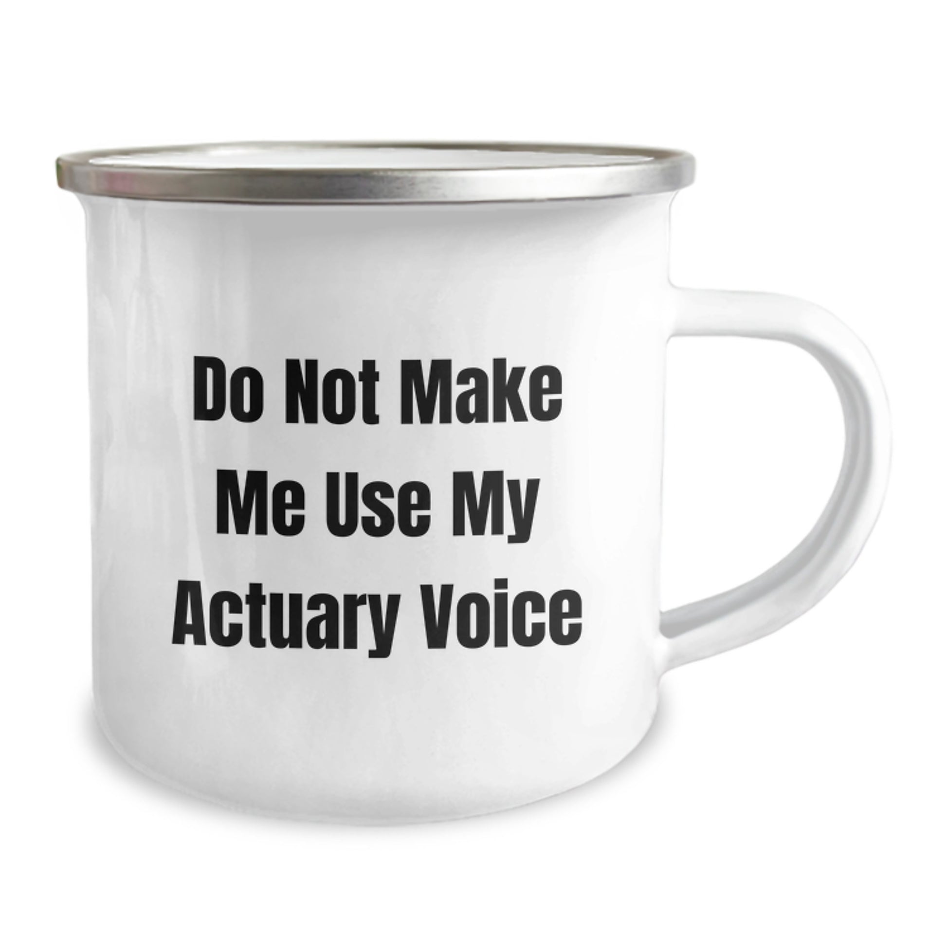 Actuary Keepsake Camping Mug 12oz Birthday Gift for Him Enamel Finish - Image 2