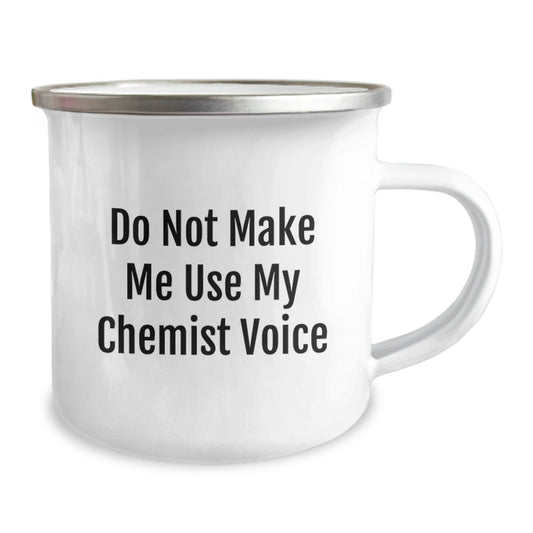 Funny Chemist Gifts from Friends for Graduation Unique Camping Mugs - Not My Chemist Voice - Stainless Steel - Image 2