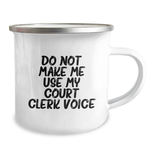 Court Clerk Gifts from Friends, Funny Court Clerk Camping Mug for Court Clerk, Perfect Graduation Unique Gifts - Image 2