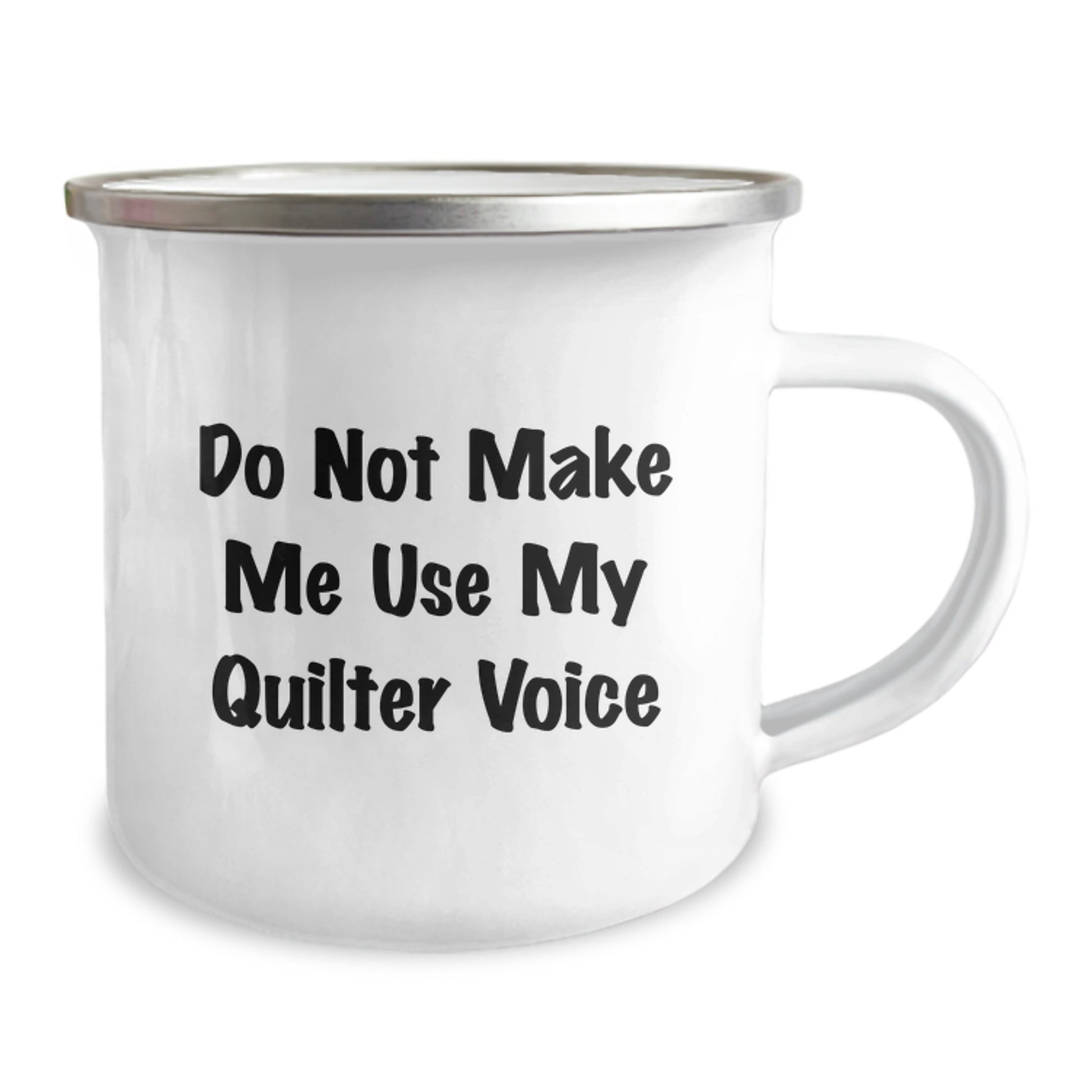 Funny Quilter Gifts for Mom, Unique Camping Mug for Mother's Day, Gifts from Daughter with Quilter Voice - Image 2