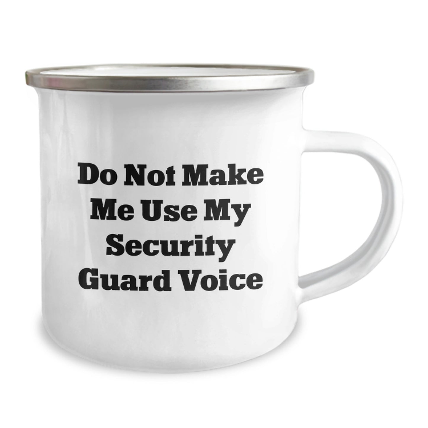 Security Guard Keepsake Camping Mug for Him Birthday Gift with Enamel - Image 2